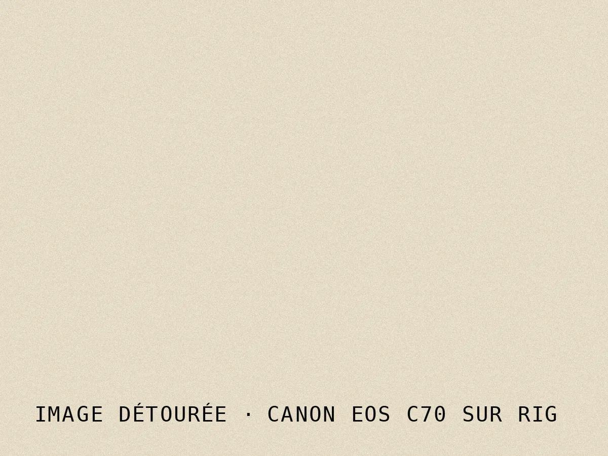Image détourée · Canon EOS C70 sur rig