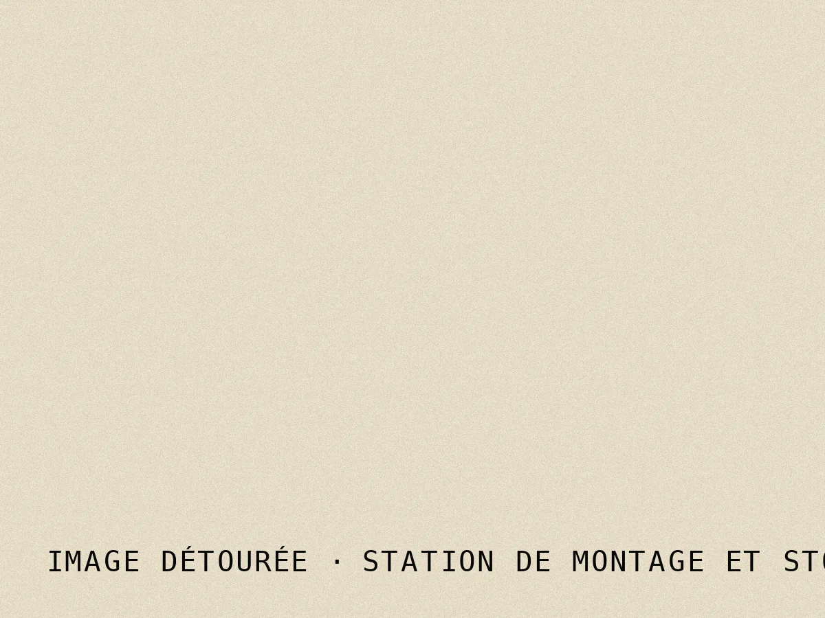 Image détourée · station de montage et stockage
