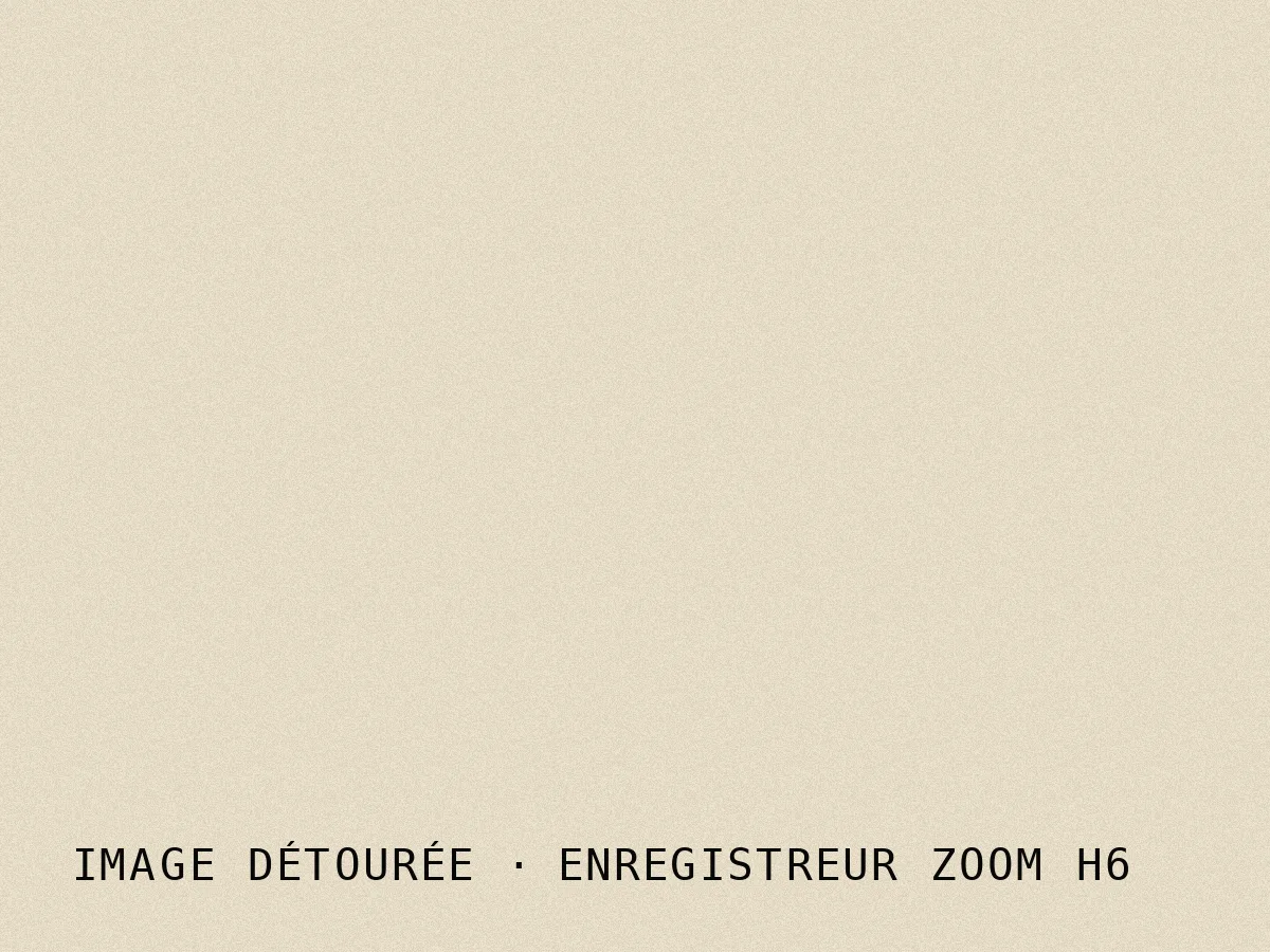 Image détourée · enregistreur Zoom H6