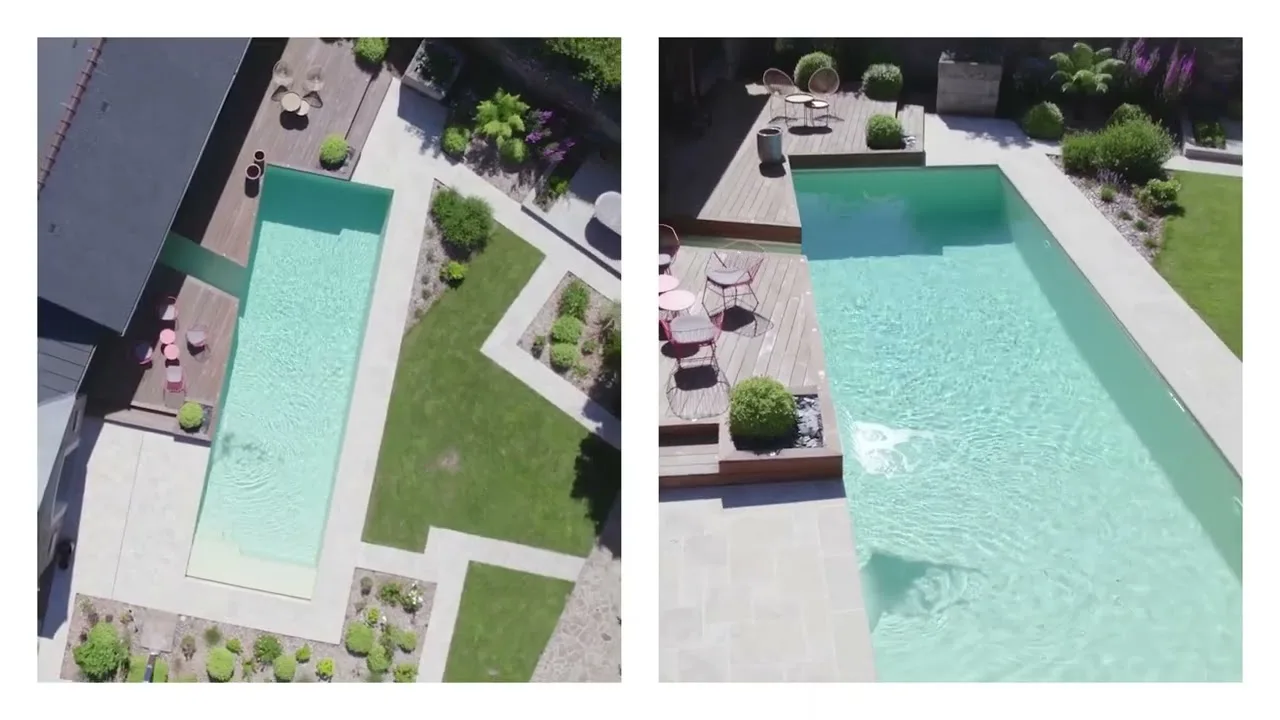 Piscine in & out et paysagée par l&rsquo;esprit piscine_Drone